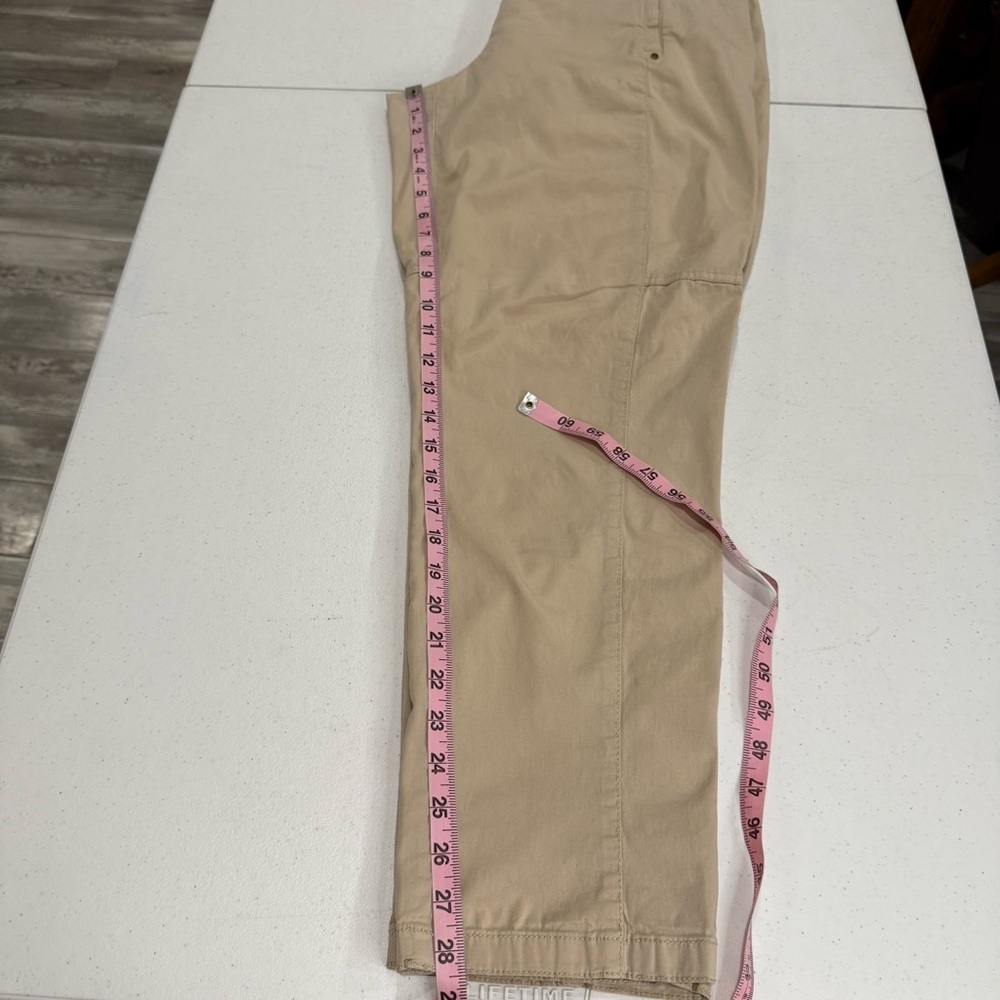Chico’s Cotton Blend Long Pants Casual Zip Pockets Women’s Size 12 (Chico’s 2) - Picture 11 of 14
